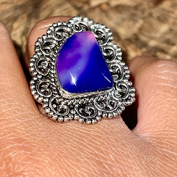 Botswana Agate Ring Size 7 1/4 - Picture 8 of 9